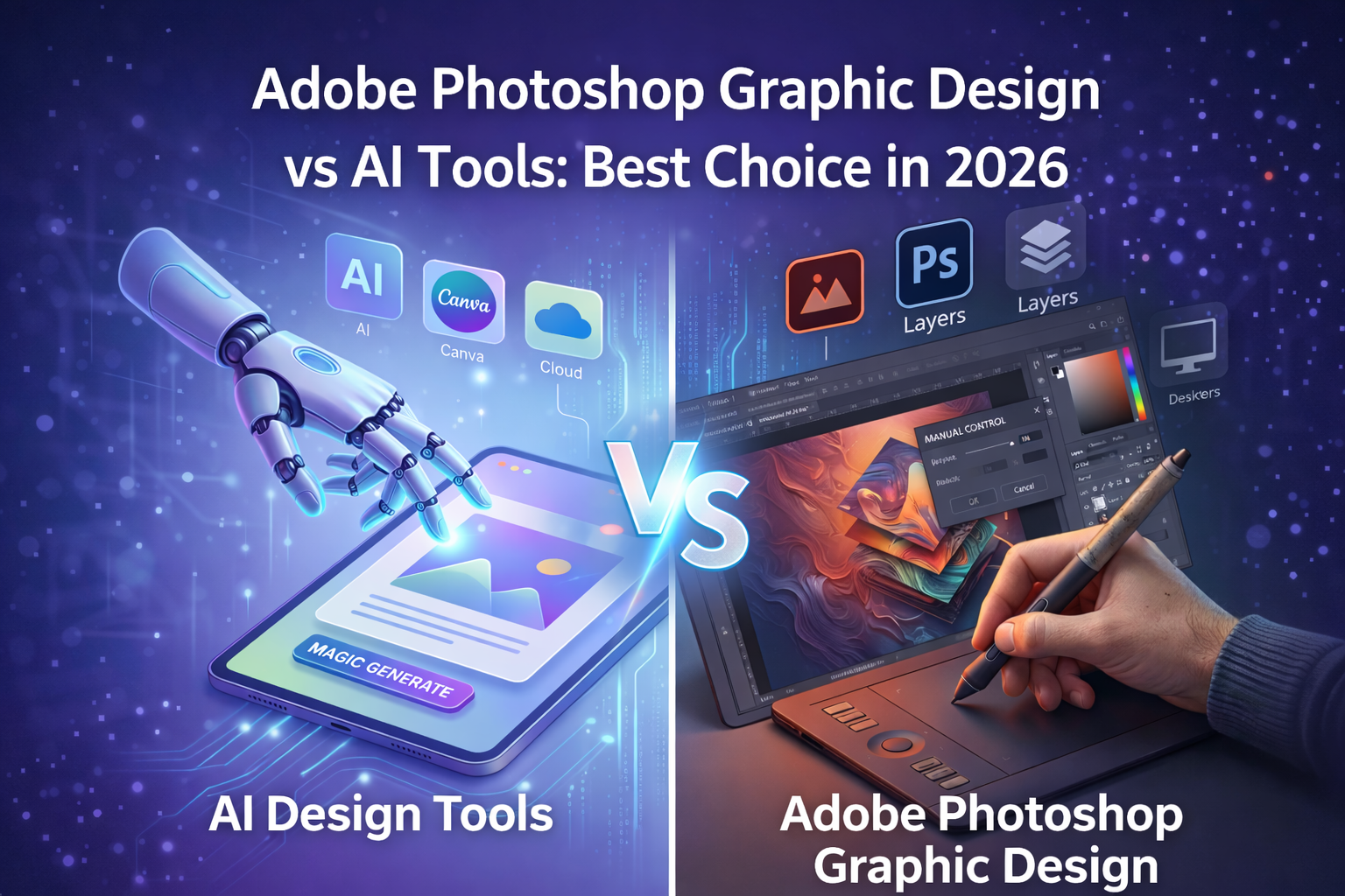 Adobe Photoshop Graphic Design vs AI Tools: Best Choice in 2026