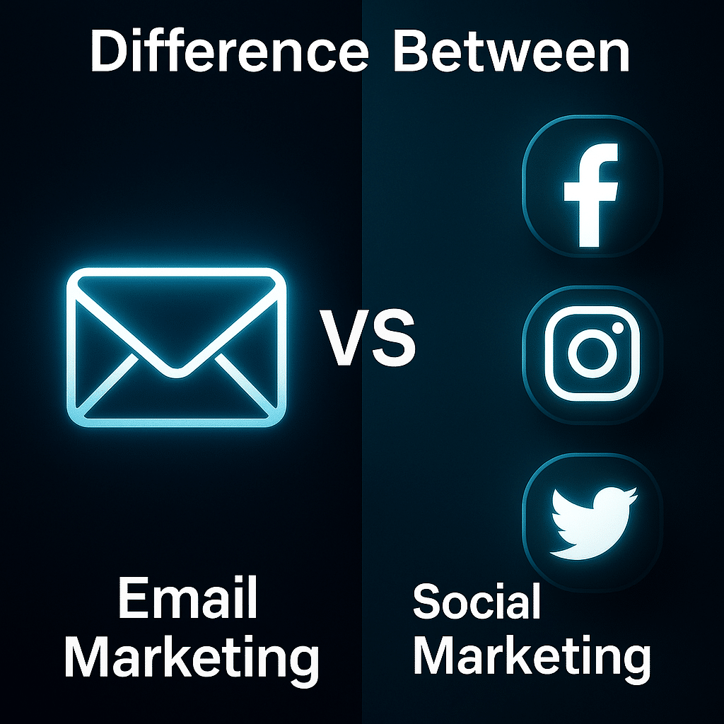 Difference Between Email Marketing and Social Media Marketing