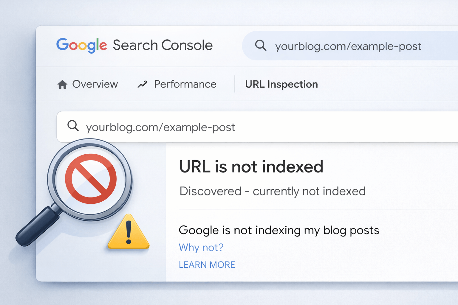 google not indexing my blog posts