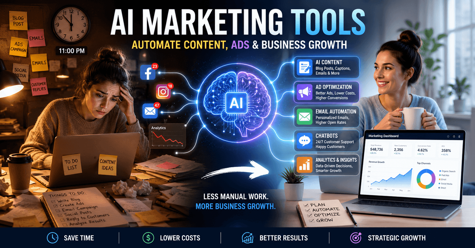 AI Marketing Tools in 2026: The Ultimate Guide to Automating Content, Ads & Business Growth