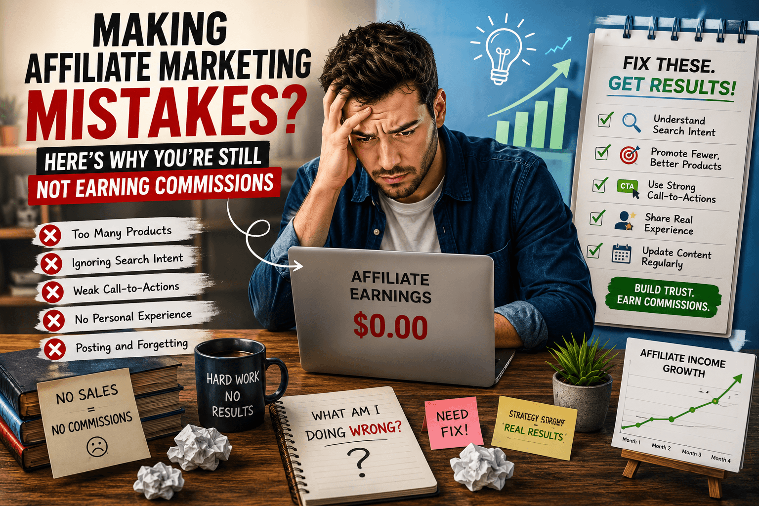 Making Affiliate Marketing Mistakes? Here’s Why You’re Still Not Earning Commissions