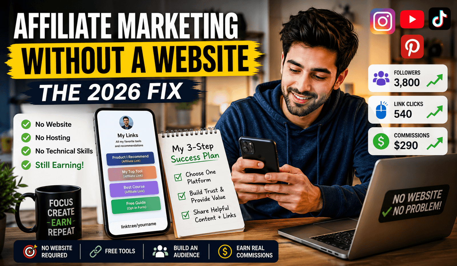 Affiliate Marketing Without a Website Failing? Here’s the 2026 Fix