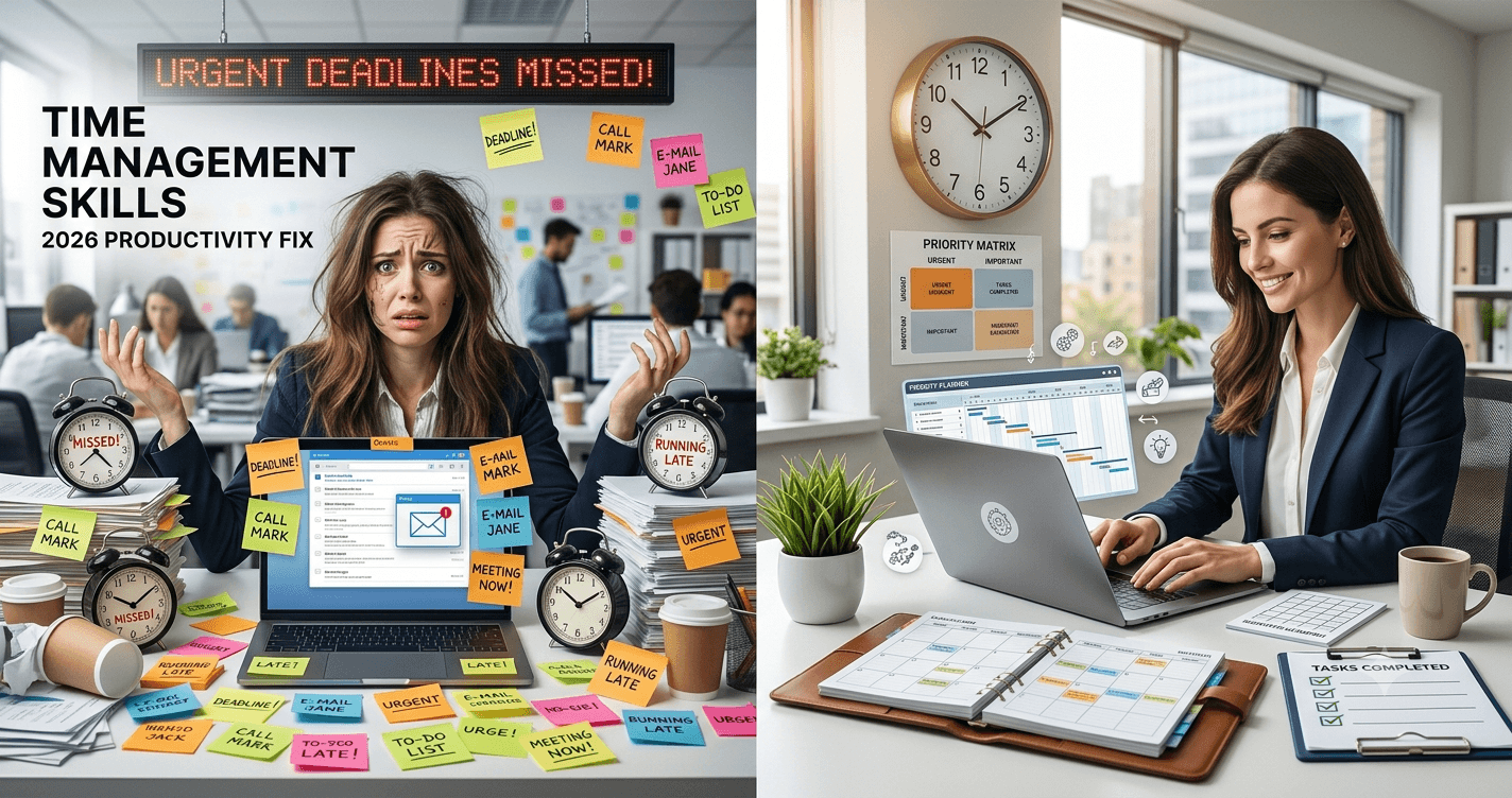 Time Management Skills Not Improving Your Productivity? Here’s the Real Problem (2026 Fix)