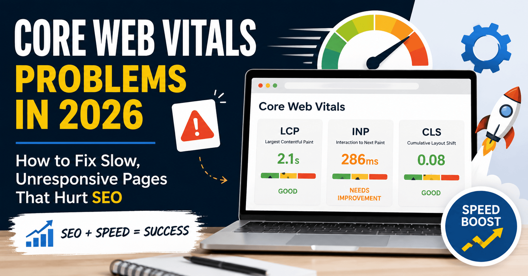 Core Web Vitals Problems in 2026: How to Fix Slow, Unresponsive Pages That Hurt SEO